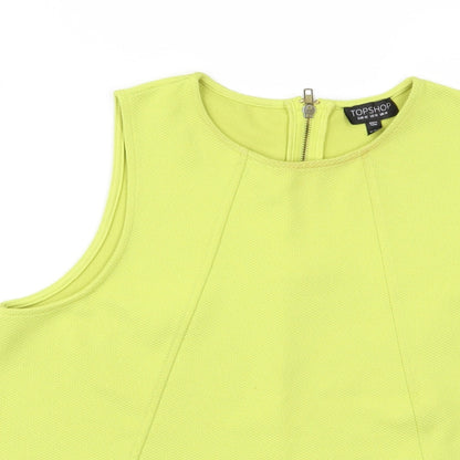 Topshop Womens Yellow   Vest Jumper Size 10