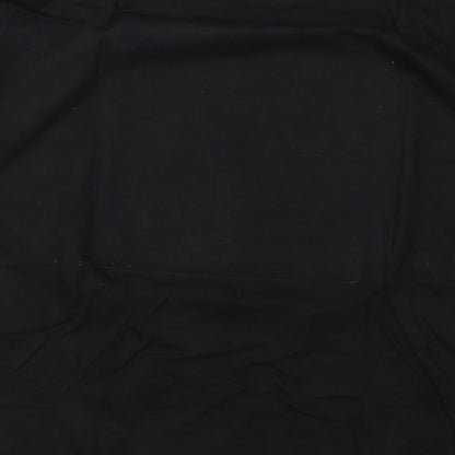 Womens UK Size M Preworn Black Basic T-Shirt