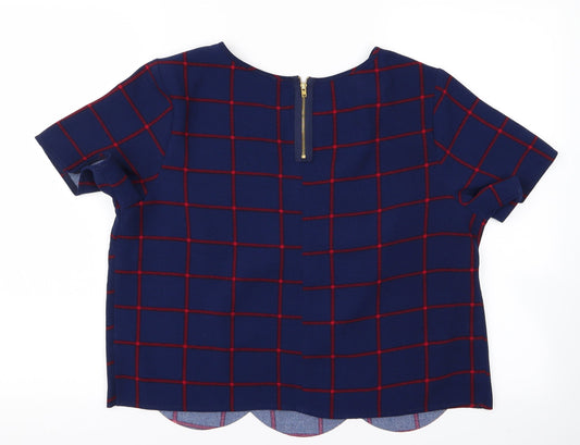 Womens UK Size 16 g21 Blue Basic Blouse