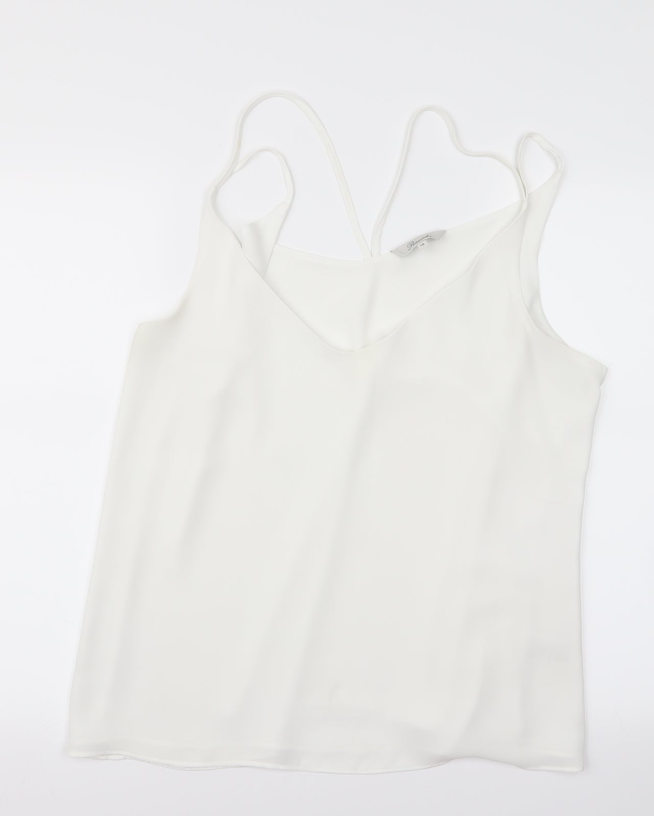 Womens UK Size 18 Peacocks White Basic Button-Up