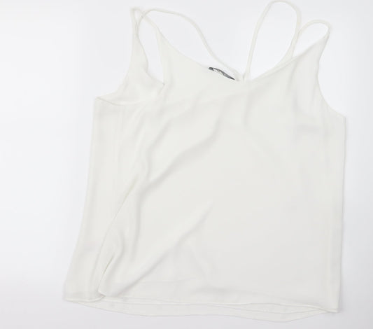 Womens UK Size 18 Peacocks White Basic Button-Up