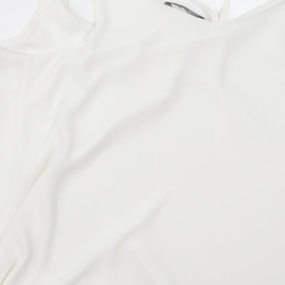 Womens UK Size 18 Peacocks White Basic Button-Up