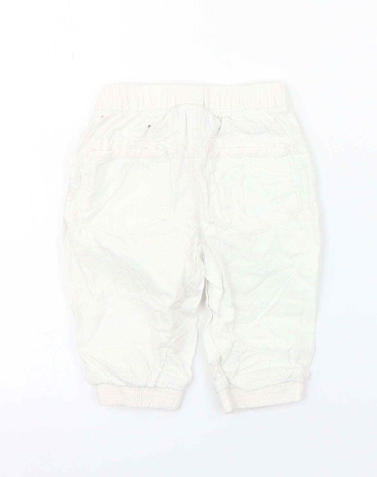 Preworn Girls White Floral  Bloomer Trousers Size 2-3 Years