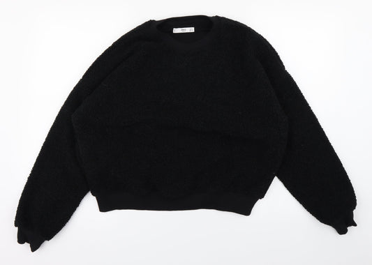 Mng Womens Black   Henley Jumper Size S