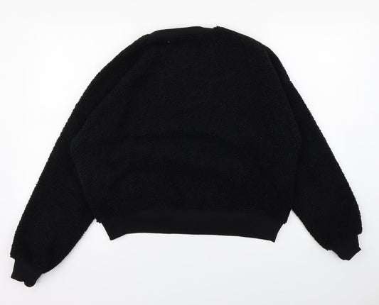 Mng Womens Black   Henley Jumper Size S