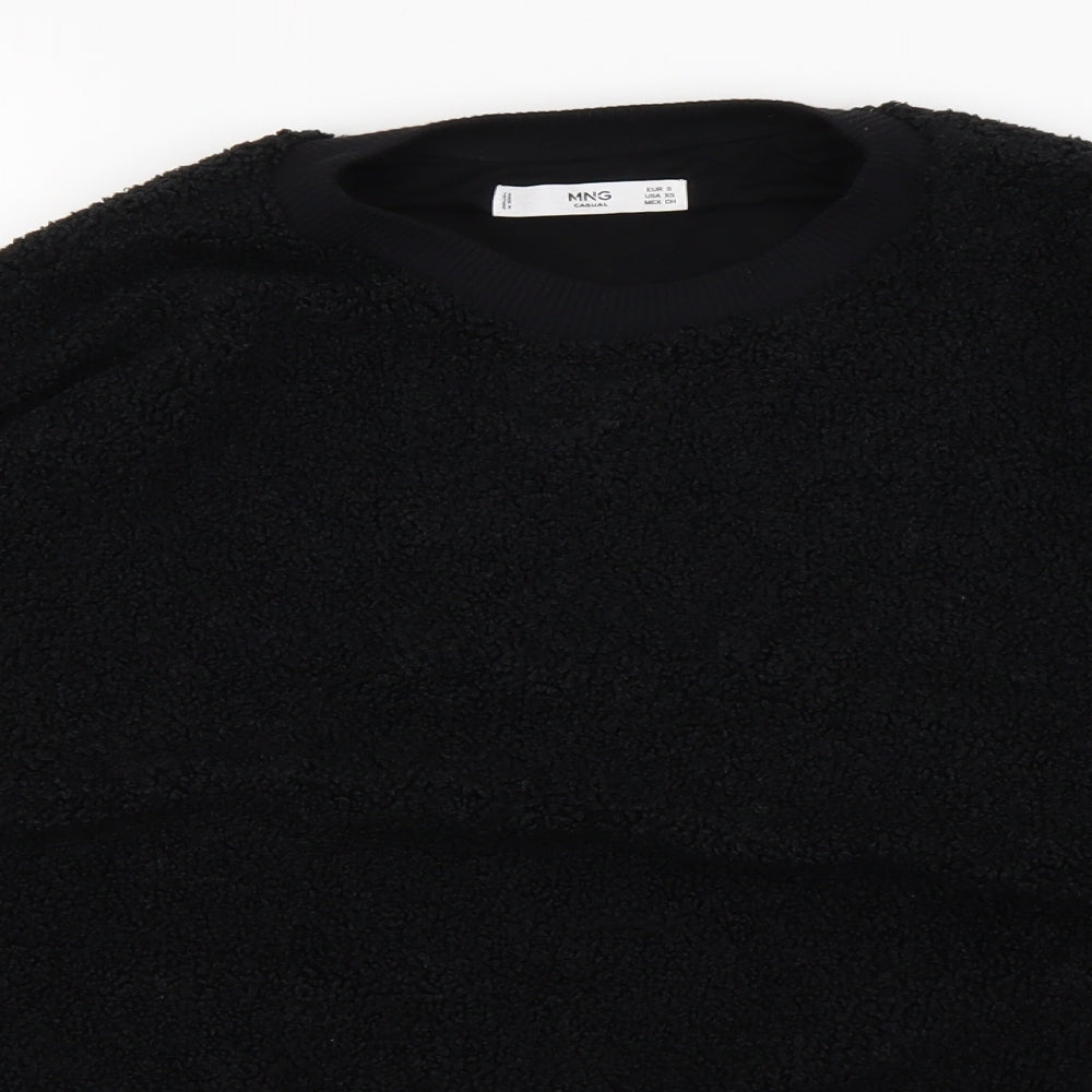 Mango Womens Black   Henley Jumper Size S