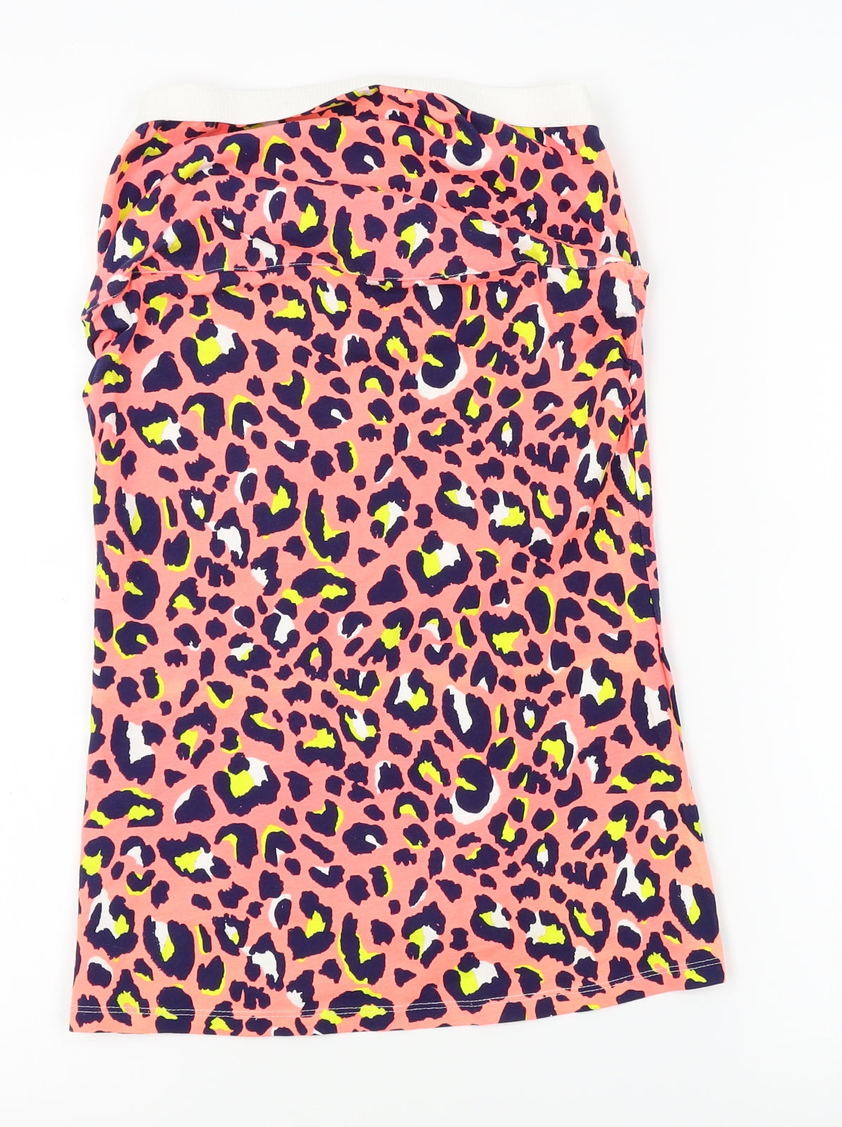 Matalan Womens Pink Animal Print  Basic Blouse Size 10  - strapless