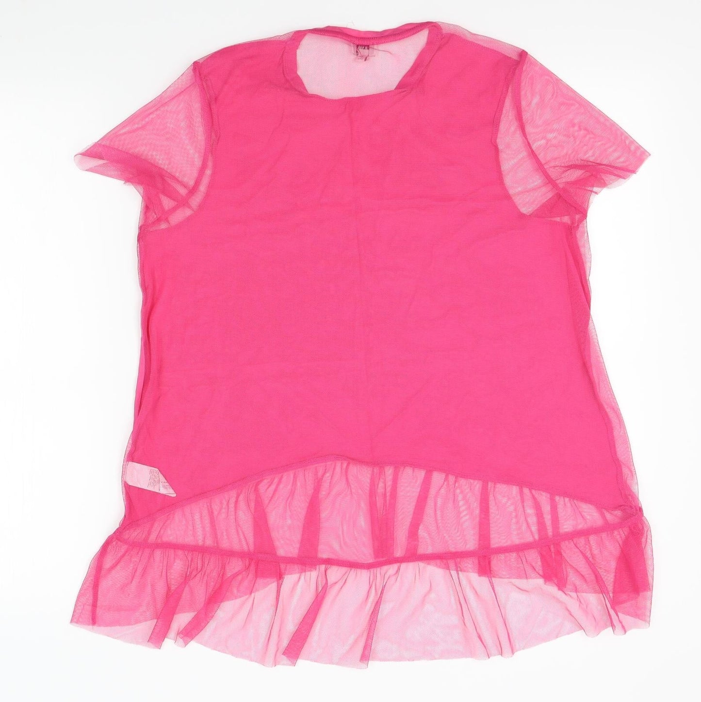 Womens UK Size 10 River Island Pink Basic Blouse