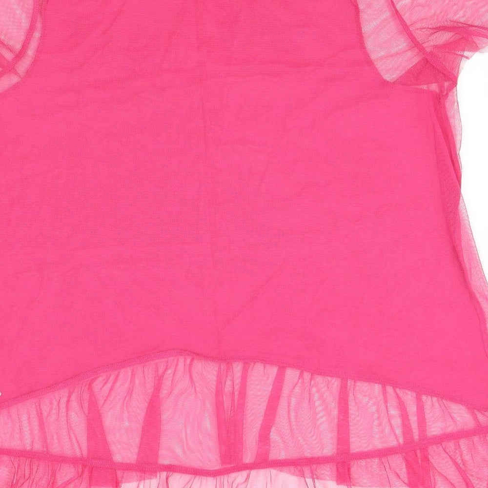 Womens UK Size 10 River Island Pink Basic Blouse