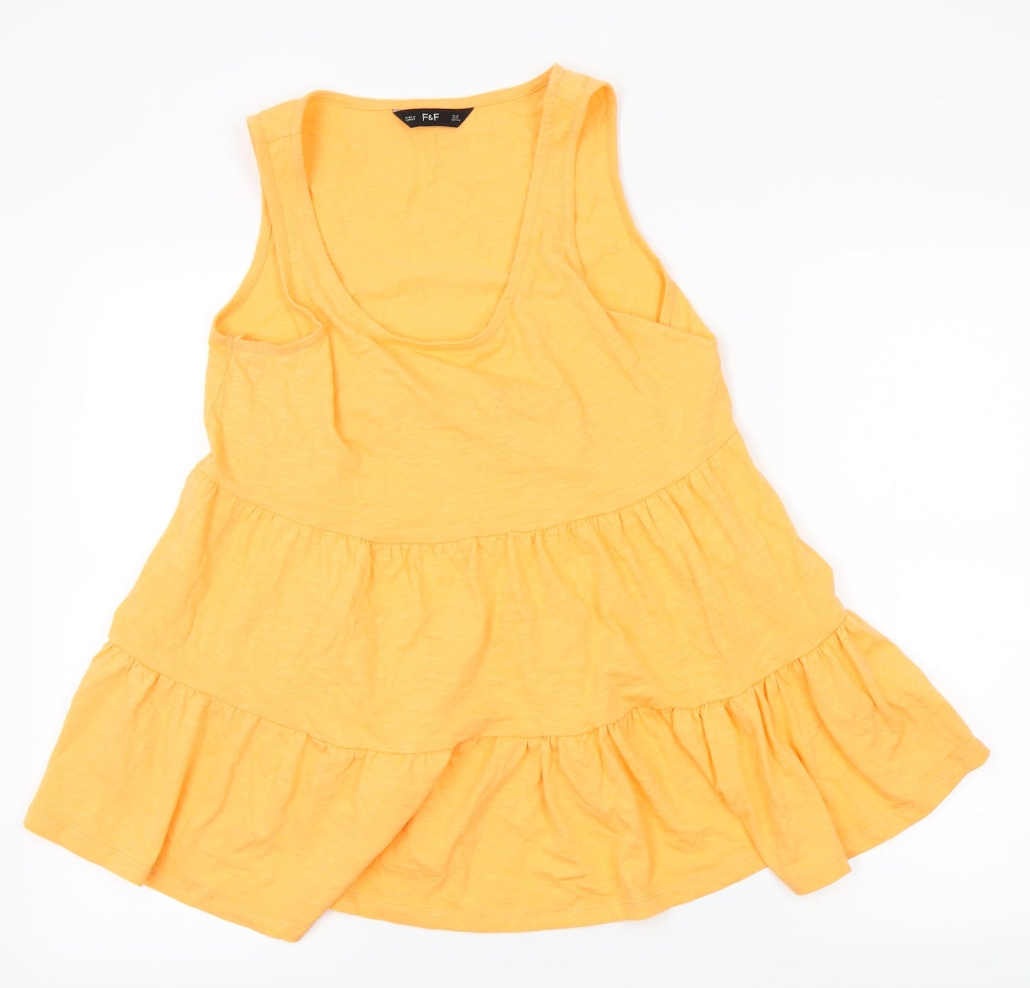 F&F Womens Orange   Basic Blouse Size 12