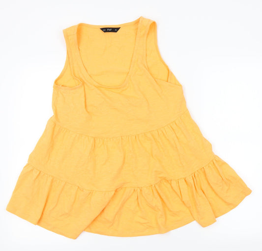 F&F Womens Orange   Basic Blouse Size 12