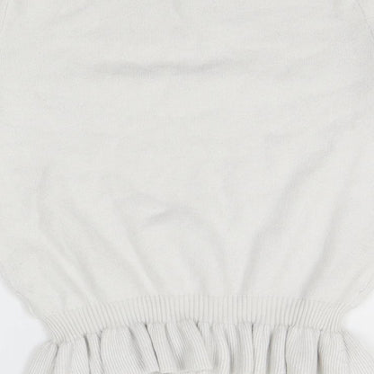 Mademoiselle Womens White   Pullover Jumper Size S