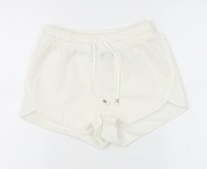 H&M Womens White   Mom Shorts Size XS
