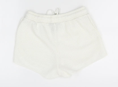 H&M Womens White   Mom Shorts Size XS