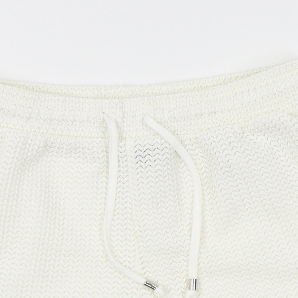 H&M Womens White   Mom Shorts Size XS