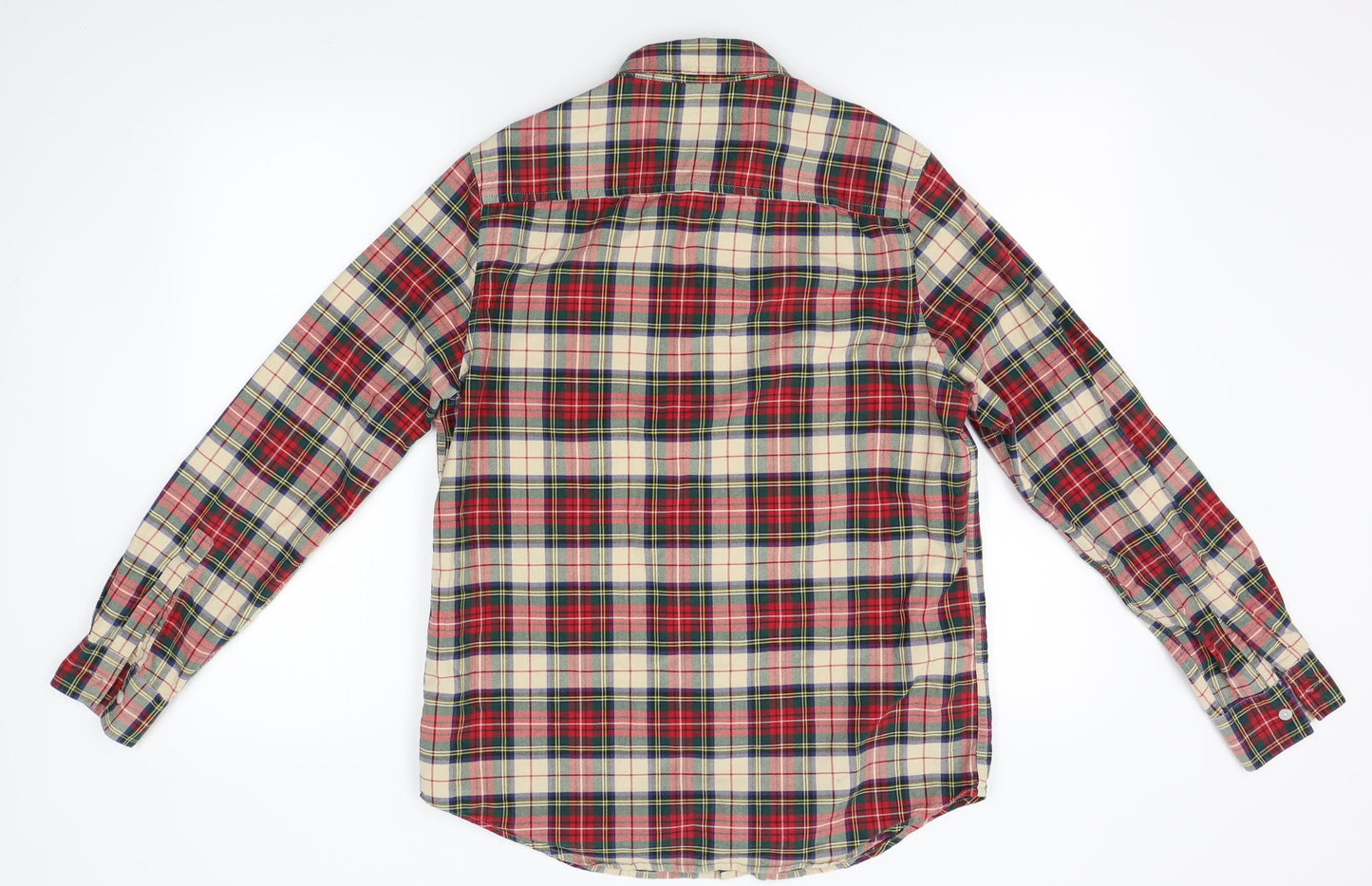 Mens UK Size M Topman Red  Button-Up Long Sleeve Casual Shirt