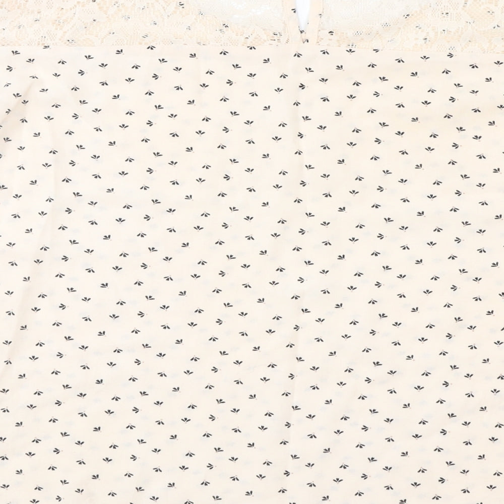 Atmosphere Womens Pink Polka Dot Jersey Basic T-Shirt Size 12