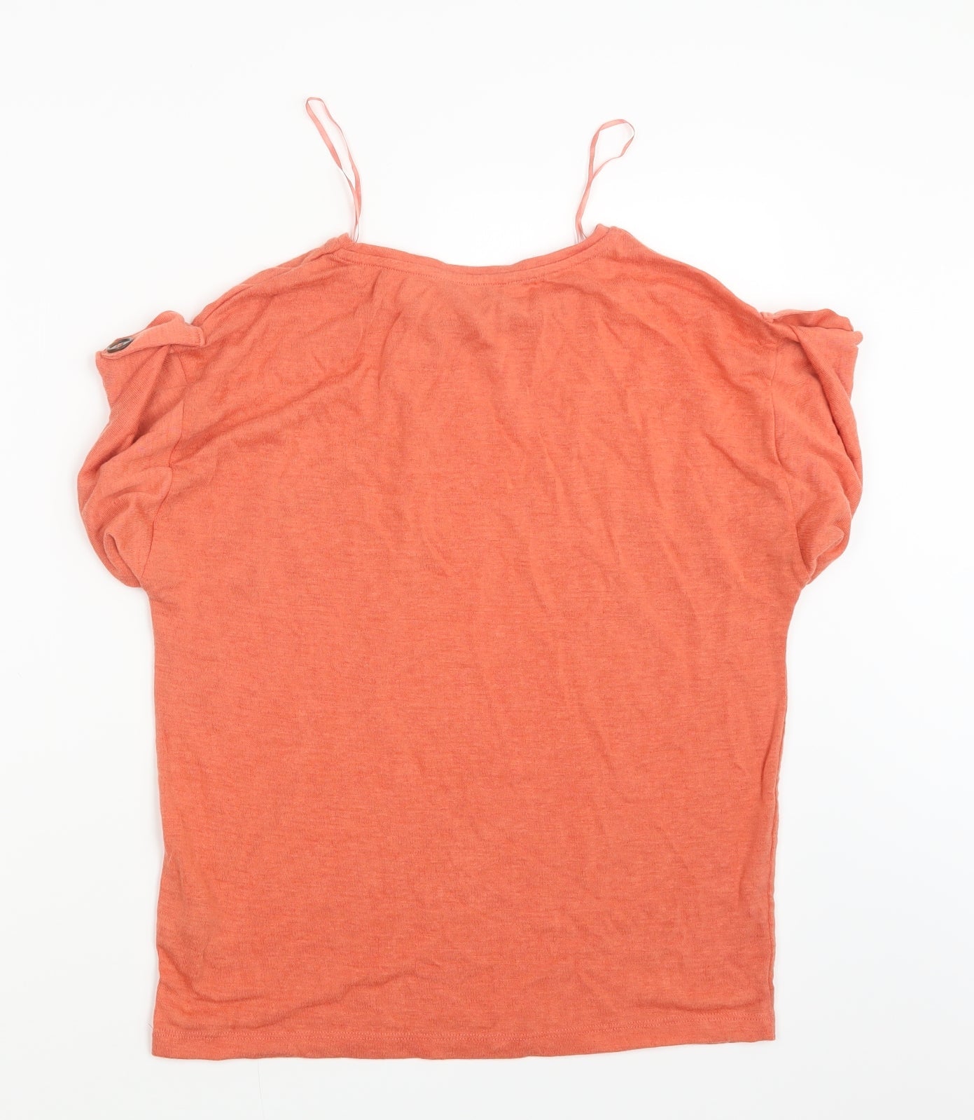 TU Womens Orange   Basic T-Shirt Size 8