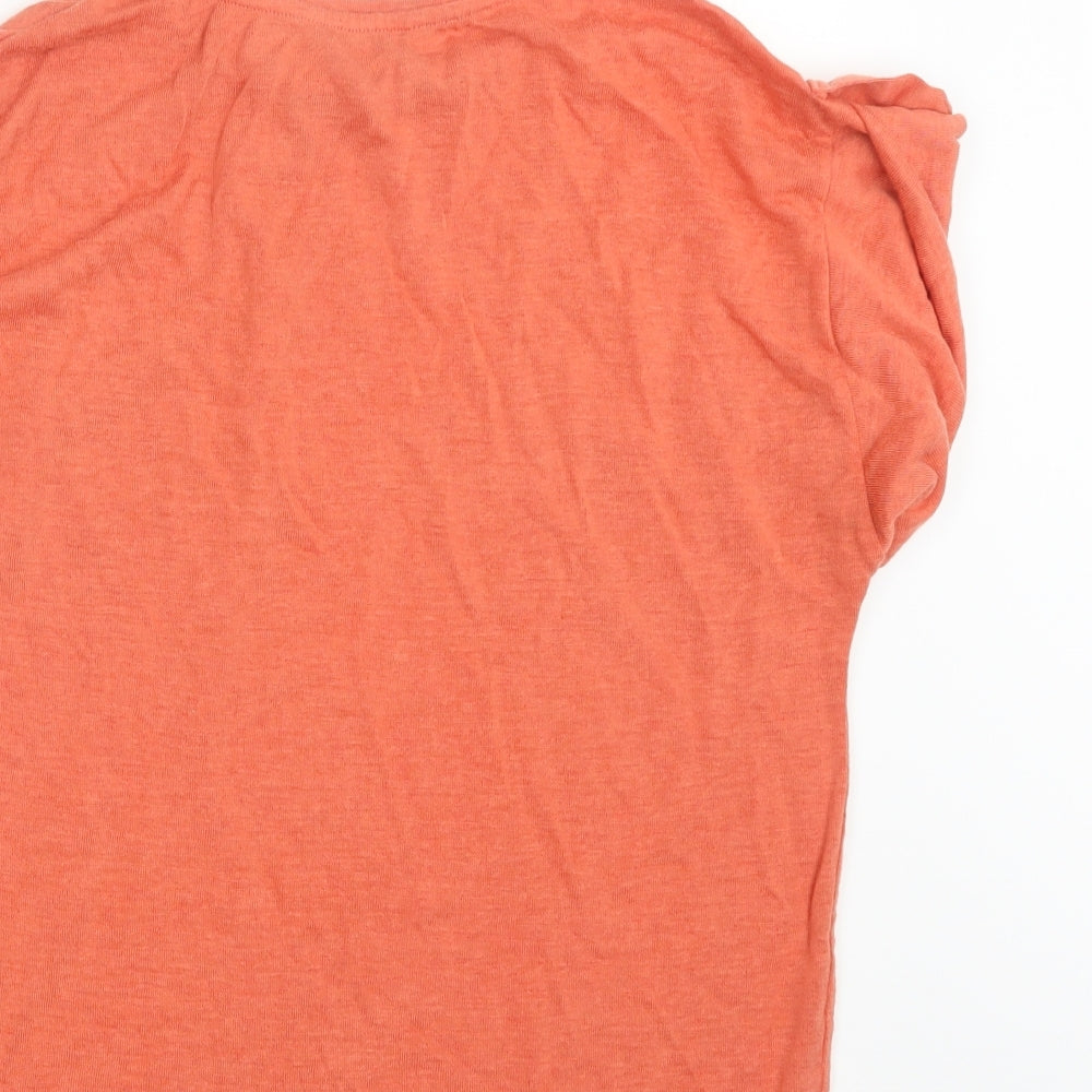 TU Womens Orange   Basic T-Shirt Size 8