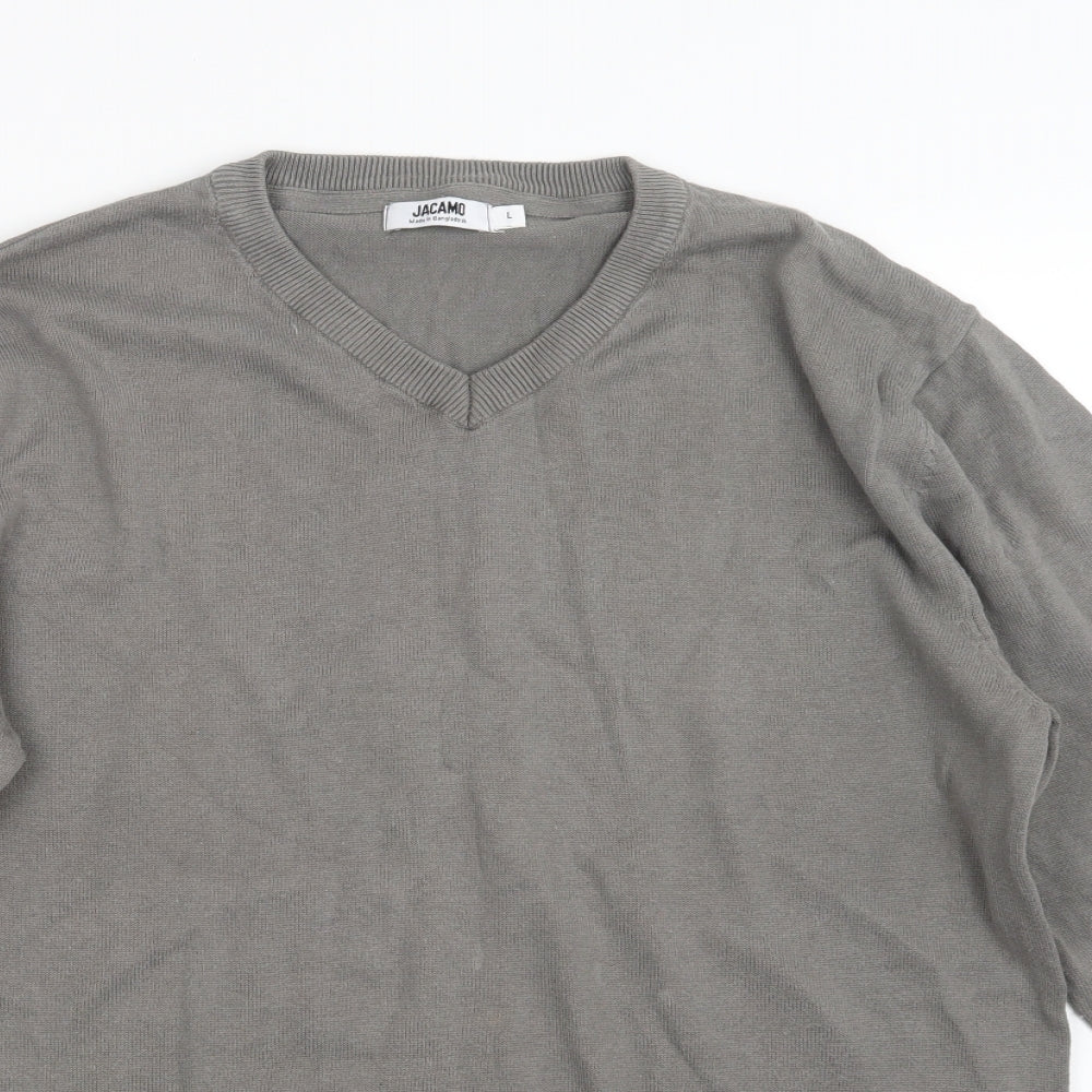 Jacamo Mens Brown  Knit Pullover Jumper Size L