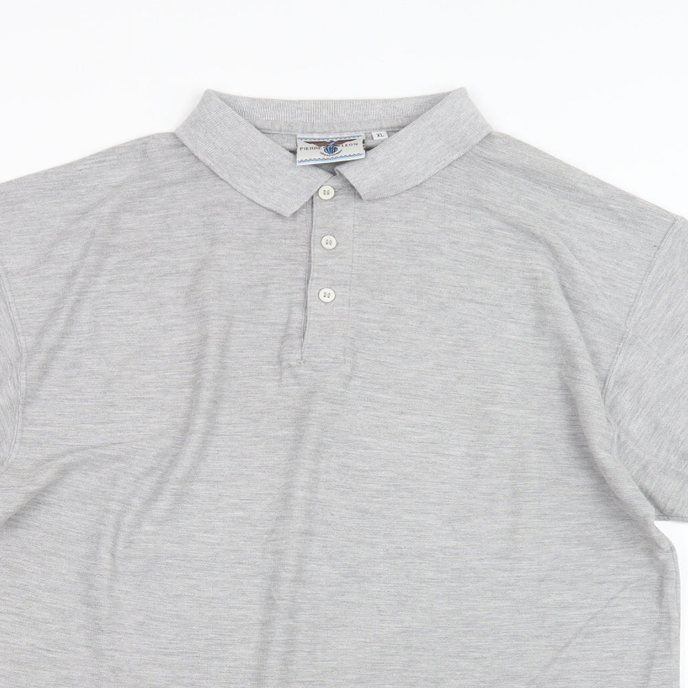 Pierre Leon Mens Grey    Polo Size XL