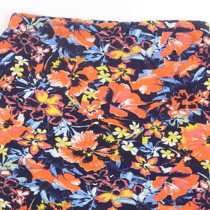 Atmosphere Womens Blue Floral  Straight & Pencil Skirt Size 10