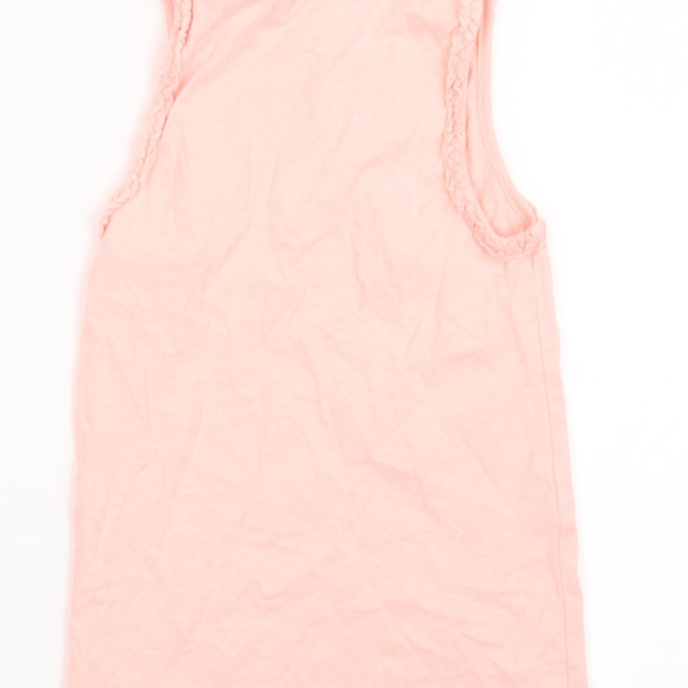 George Girls Pink   Basic T-Shirt Size 7-8 Years