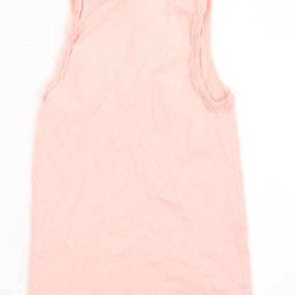 George Girls Pink   Basic T-Shirt Size 7-8 Years