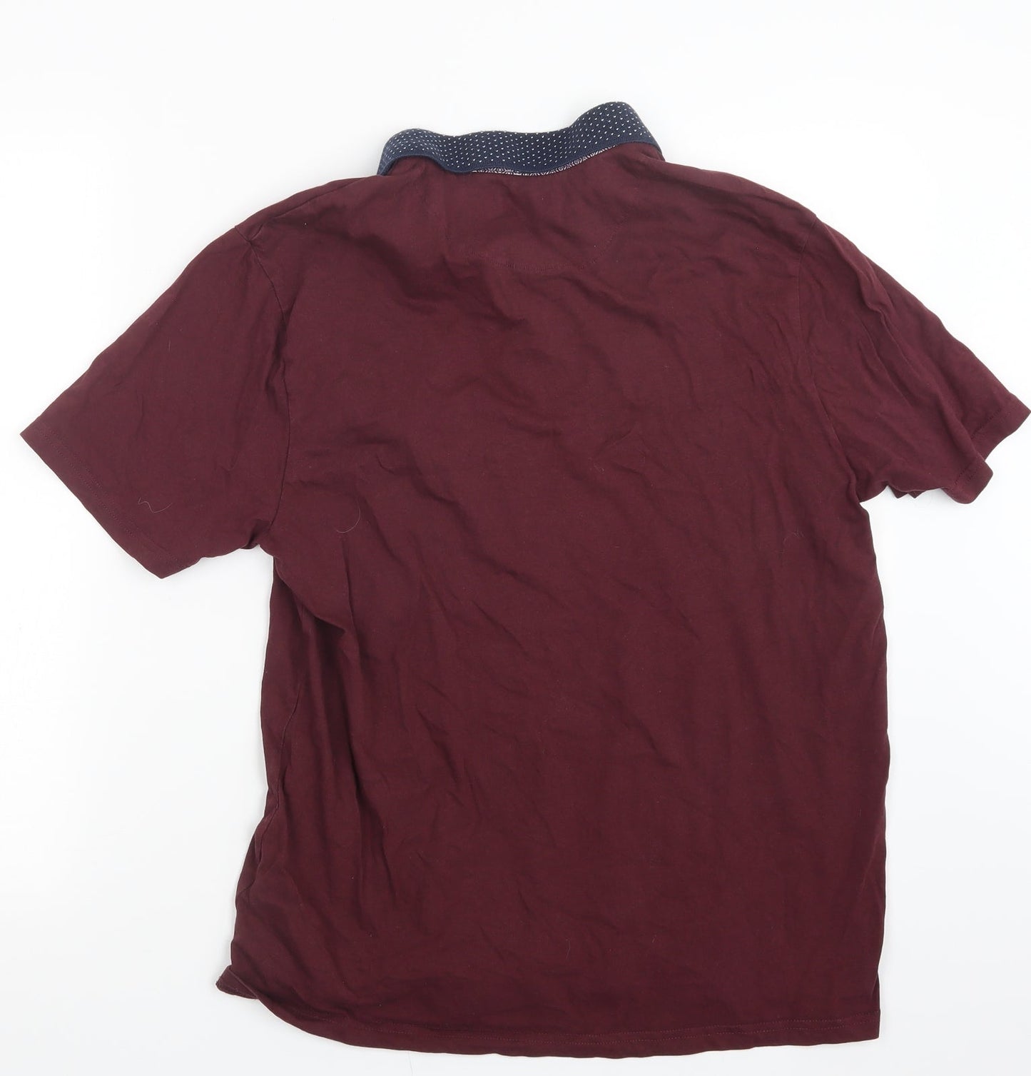 M&Co Mens Purple    Polo Size M