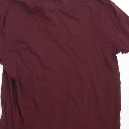 M&Co Mens Purple    Polo Size M