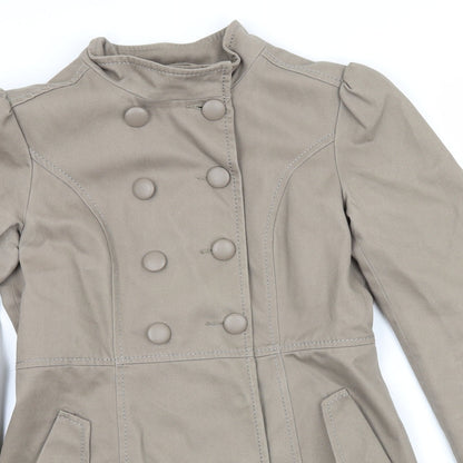 H&M Womens Grey   Gilet Coat Size 8