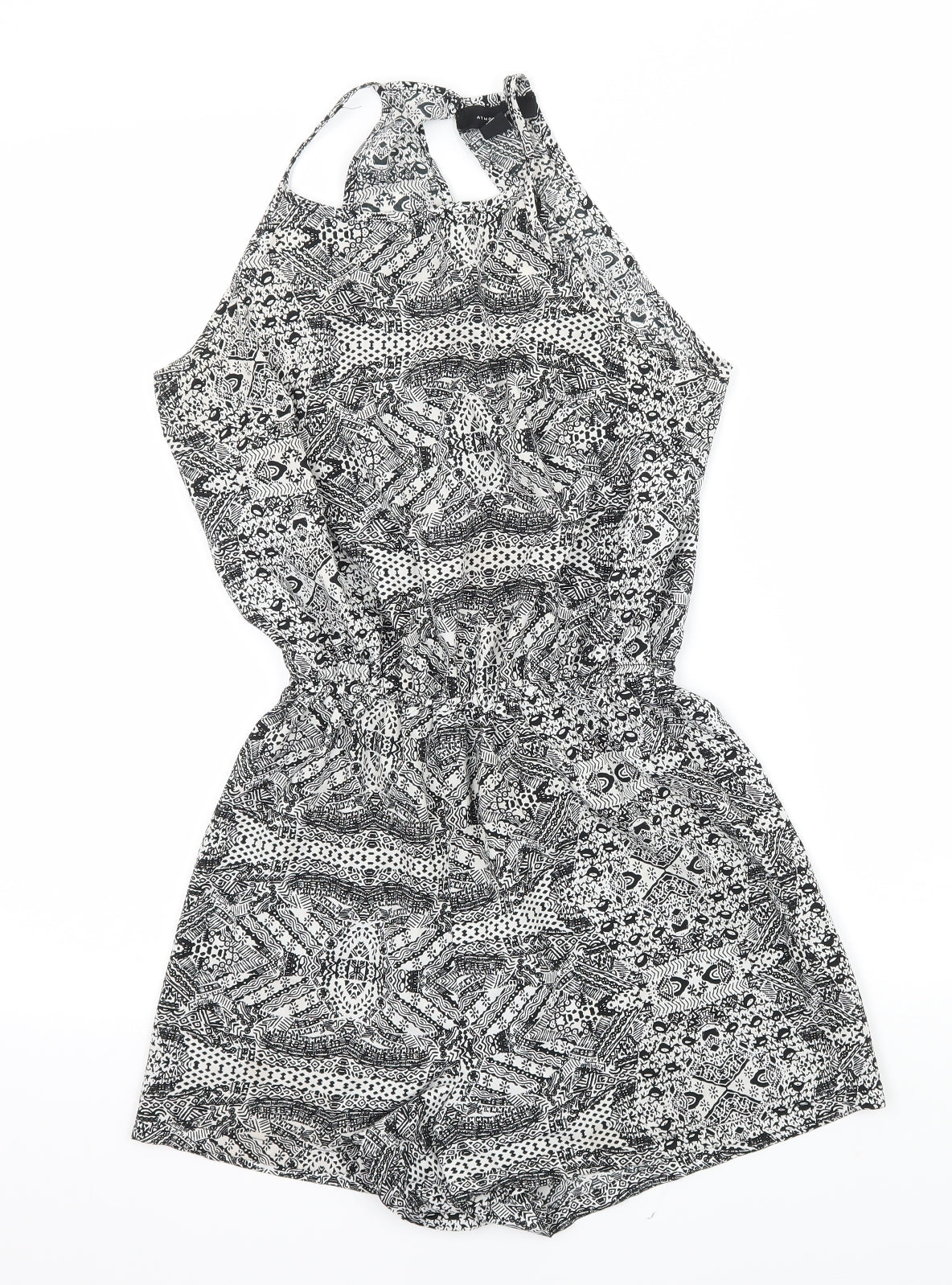 Atmosphere Womens White Geometric  Playsuit One-Piece Size 8