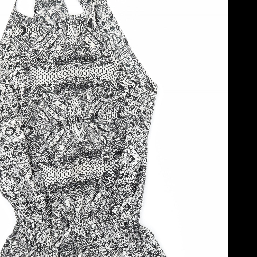 Atmosphere Womens White Geometric  Playsuit One-Piece Size 8