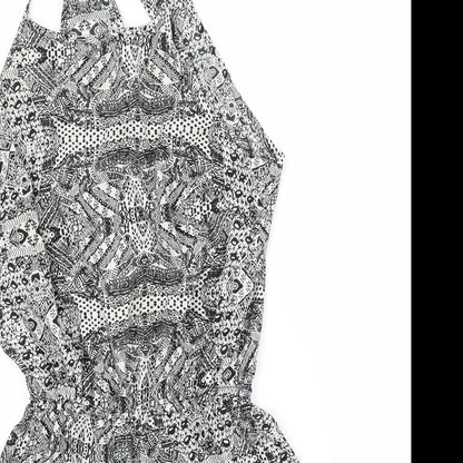 Atmosphere Womens White Geometric  Playsuit One-Piece Size 8