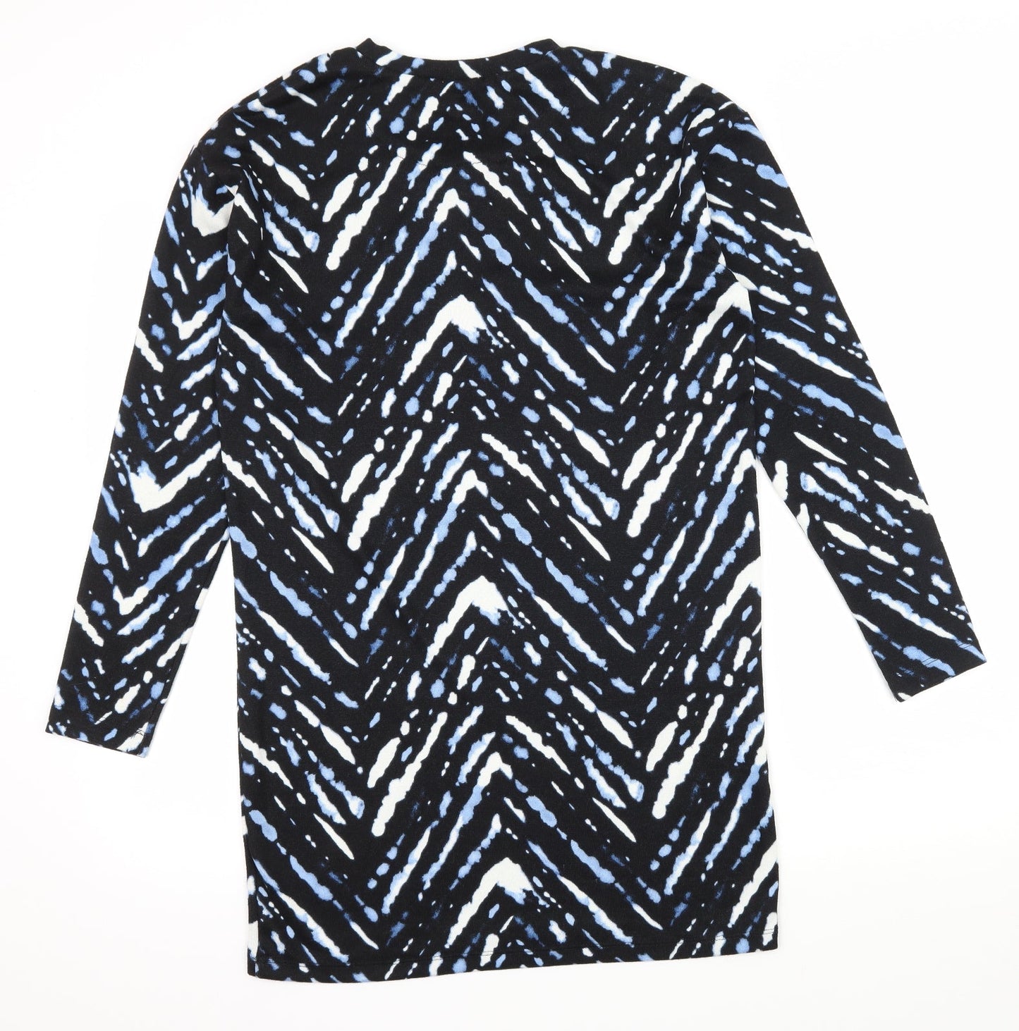 F&F Womens Blue Striped Knit Jumper Dress  Size 10