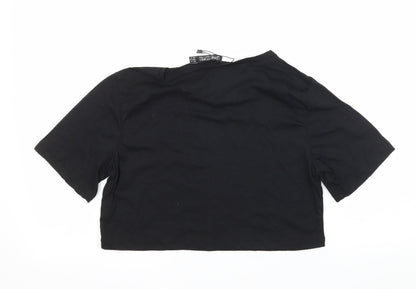 Womens UK Size 14 I SAW IT FIRST Black Basic T-Shirt