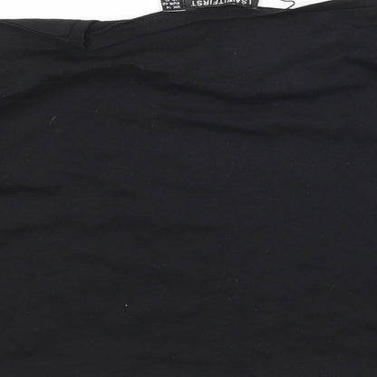 Womens UK Size 14 I SAW IT FIRST Black Basic T-Shirt