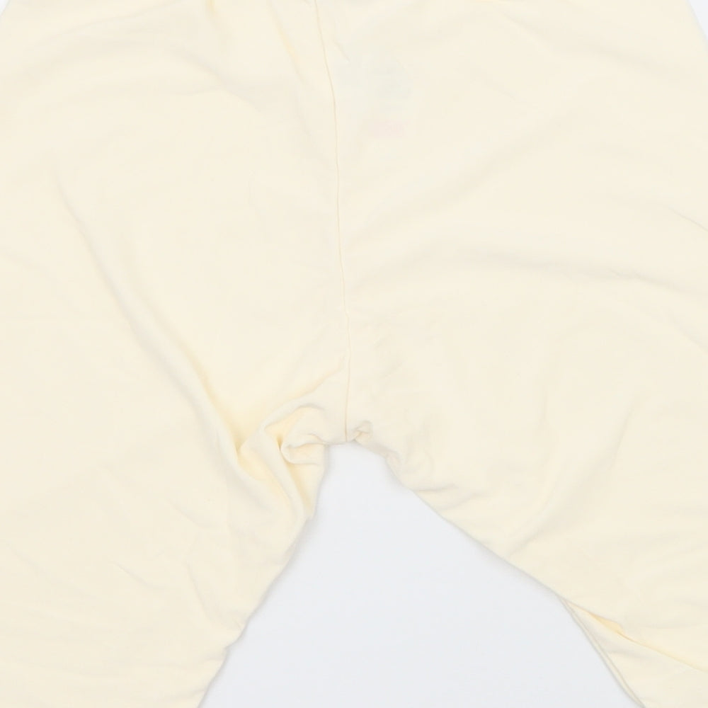 PRETTYLITTLETHING Womens Ivory  Jersey Compression Shorts Size 6