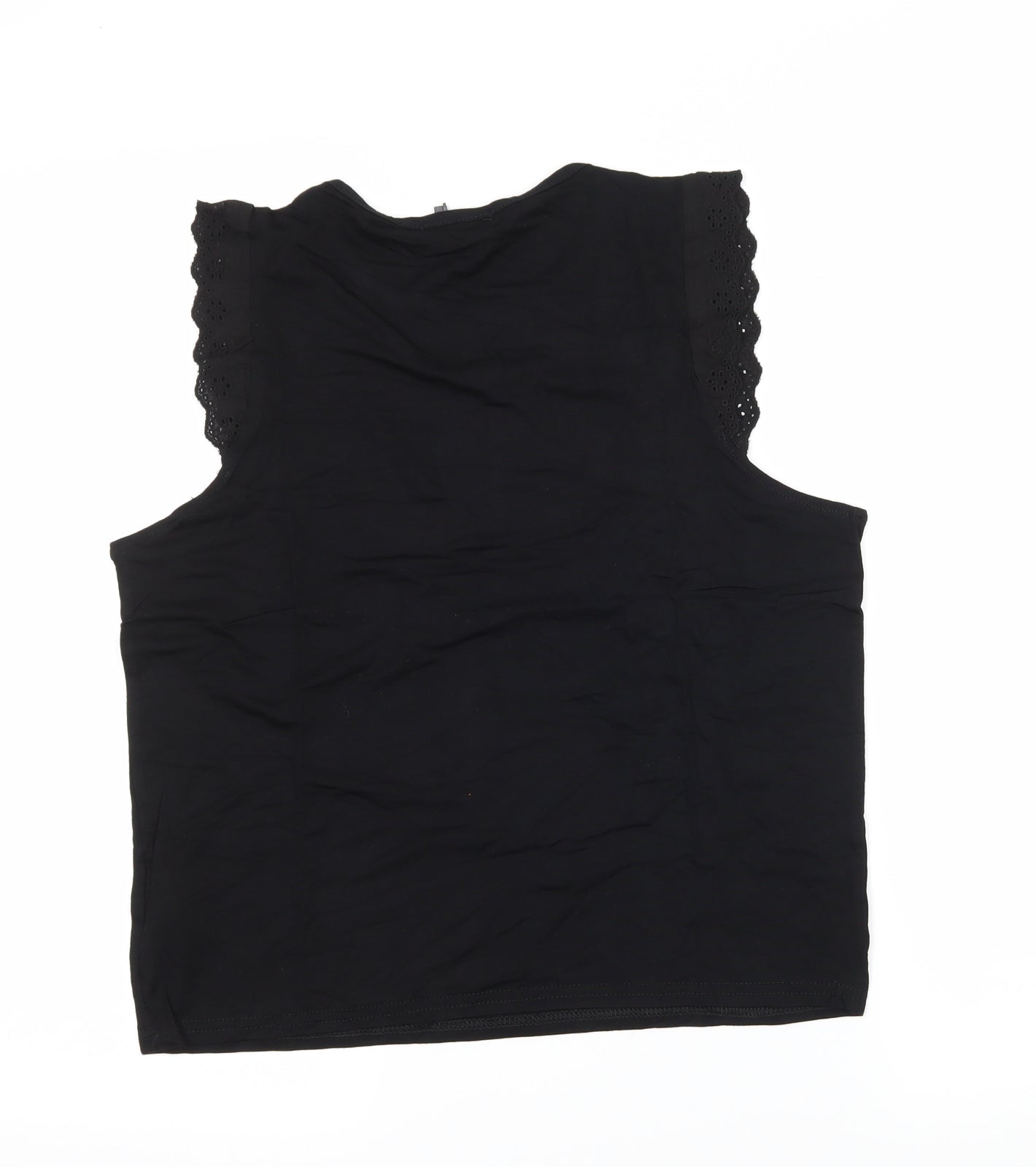 Boohoo Womens Black  Jersey Basic Tank Size 12