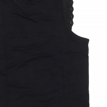 Boohoo Womens Black  Jersey Basic Tank Size 12