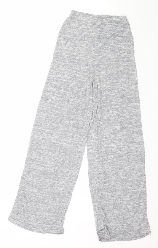 Womens UK Size 4 PRETTYLITTLETHING Regular Fit  Grey Trousers