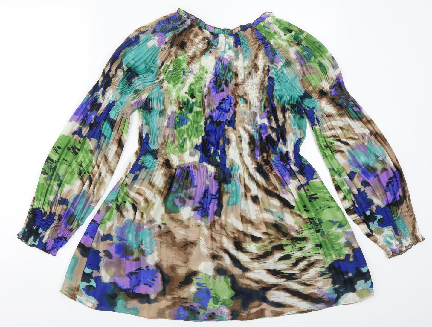 Klass Womens Multicoloured Geometric  Skater Dress  Size 10