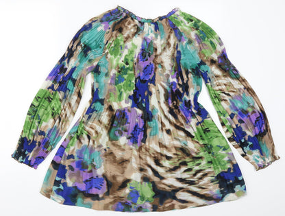 Klass Womens Multicoloured Geometric  Skater Dress  Size 10