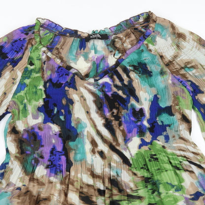 Klass Womens Multicoloured Geometric  Skater Dress  Size 10