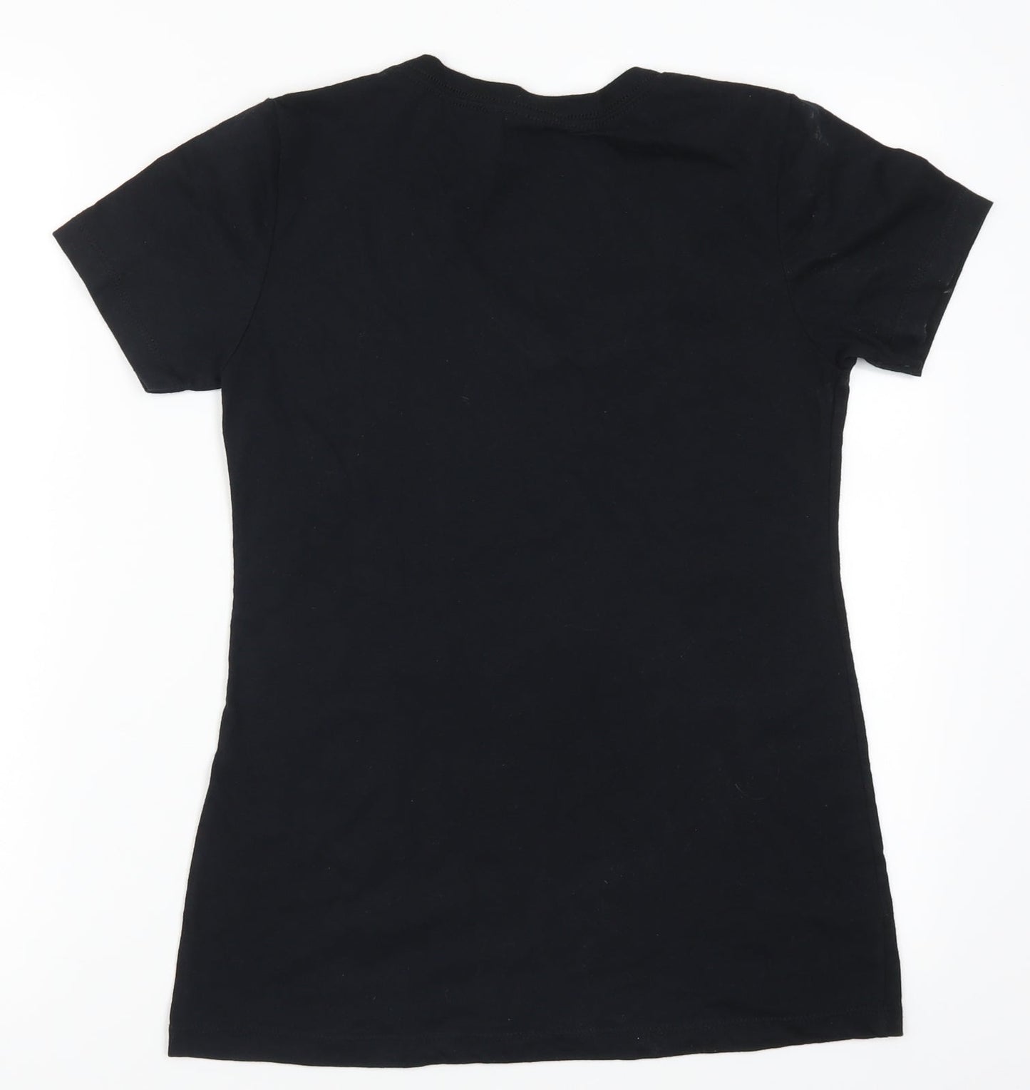 Womens UK Size M Next Level Black Basic T-Shirt