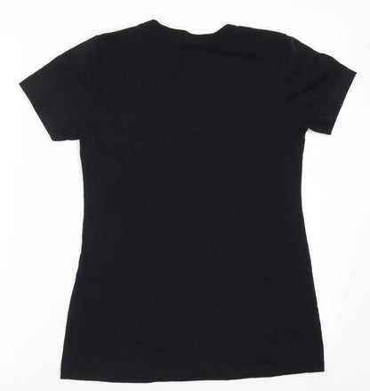 Womens UK Size M Next Level Black Basic T-Shirt
