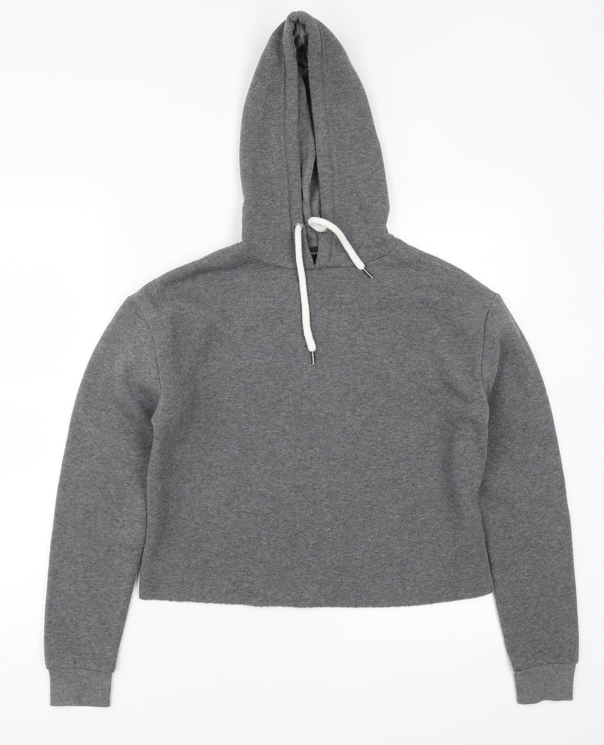 Additional front view of Atmosphere women’s grey pullover hoodie, size UK 4