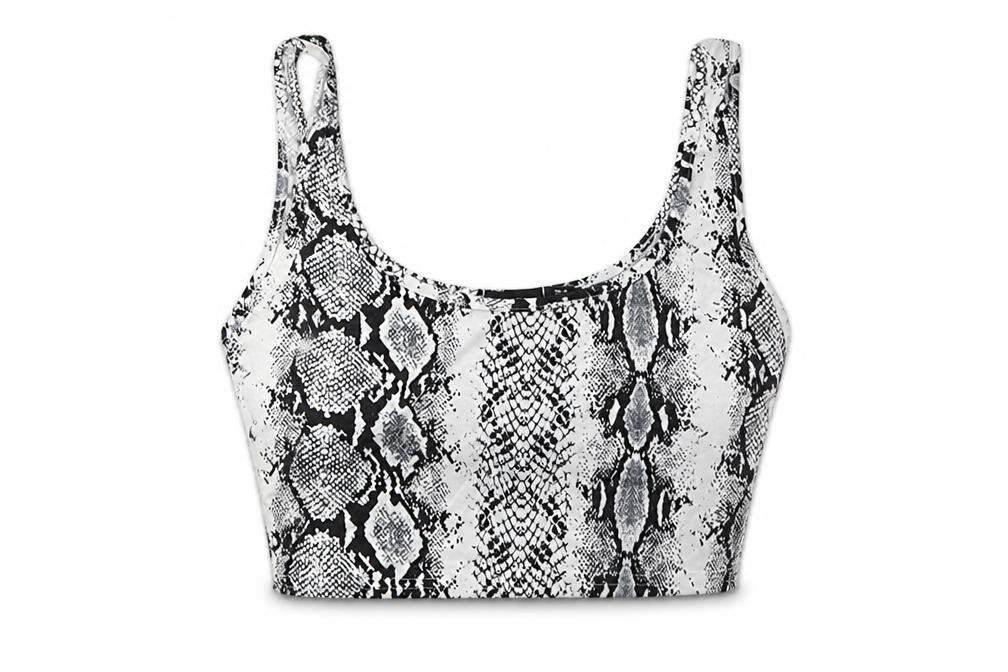 Womens UK Size 8 PRETTYLITTLETHING Grey Cropped Tank