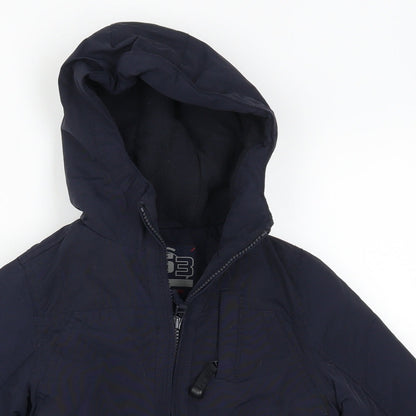Close-up detail of Urban 63 boys’ blue basic coat coat, size 3, years