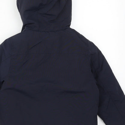 Brand and care label for Urban 63 boys’ blue basic coat coat, size 3, years